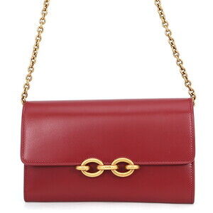 Yves Saint Laurent Saint Laurent Paris Chain Shoulder Wallet Le Maillon Calfs...